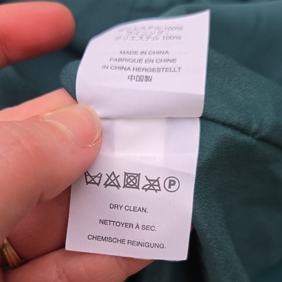 J Crew Drapey Spaghetti Strap Dress Green - Picture 8 of 9